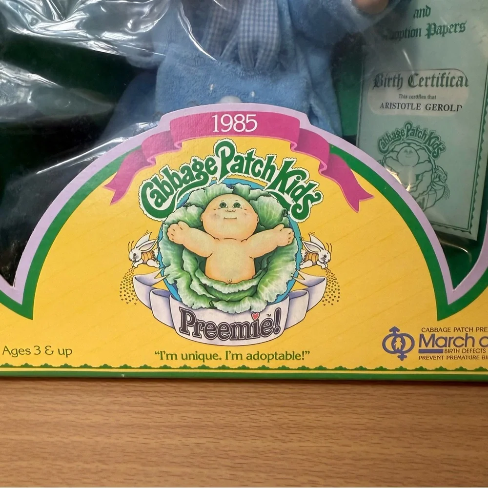 New Vintage 1985 Cabbage Patch Kids Preemie March of Dimes Edition Coleco